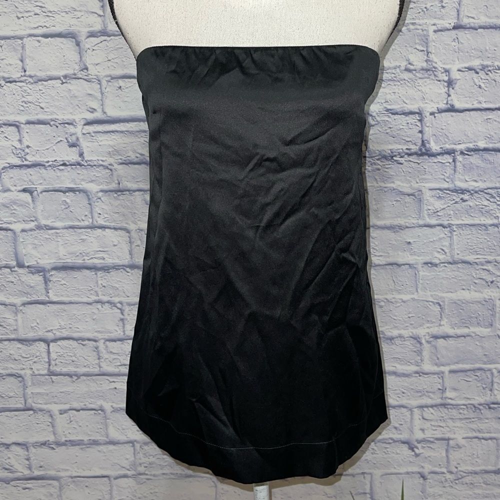 Brunello Cucinelli Strapless top black silk